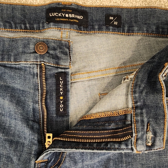 Lucky Mens Straight Leg Jeans 38 x 32 - Picture 8 of 9